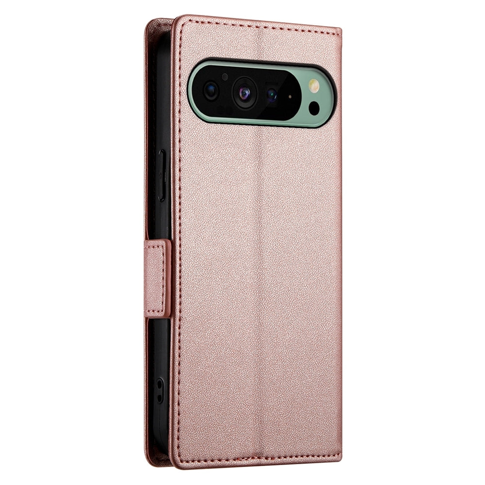 Google Pixel 9 Magnetic Leather Wallet Case with Card Slots, Stand Function & Full Protection