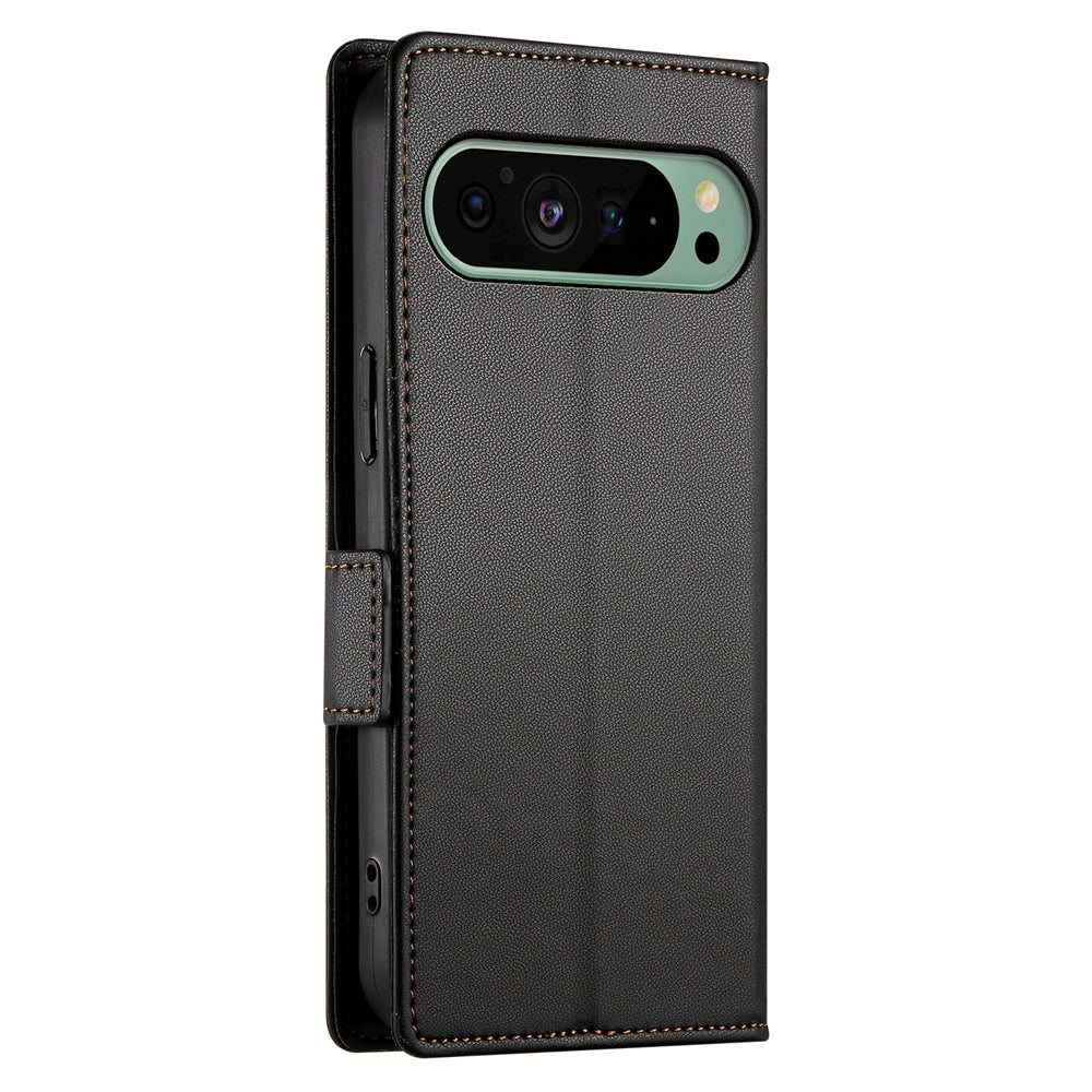 Google Pixel 9 Magnetic Leather Wallet Case with Card Slots, Stand Function & Full Protection