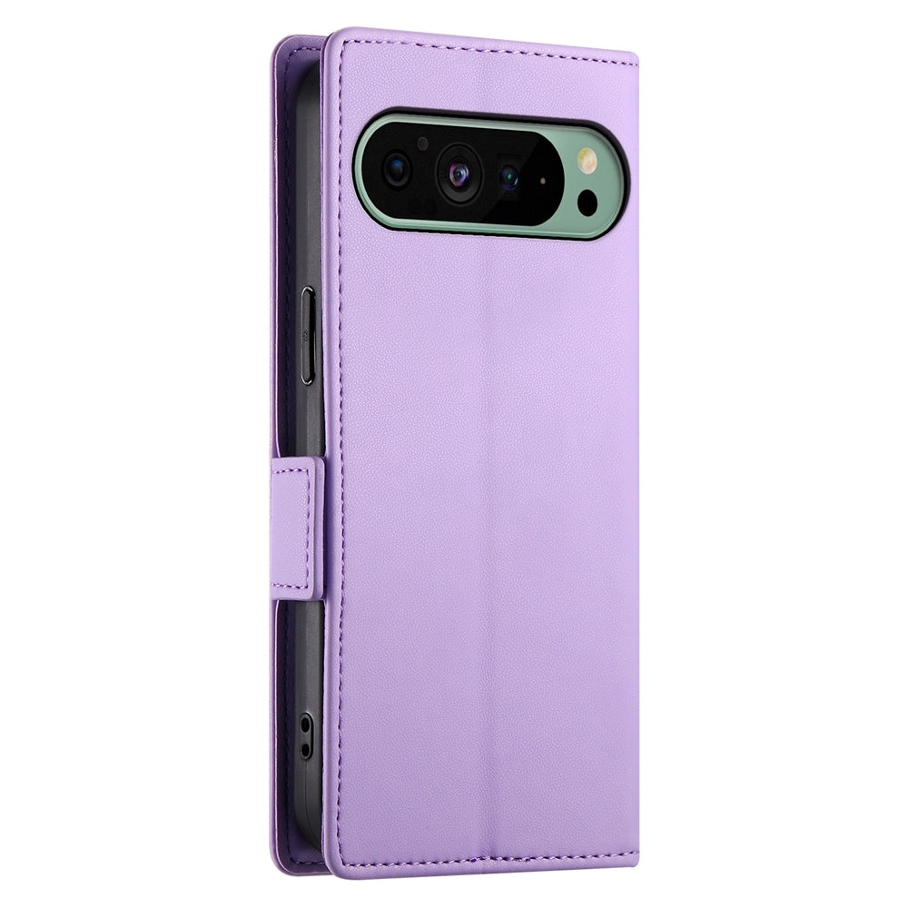 Google Pixel 9 Magnetic Leather Wallet Case with Card Slots, Stand Function & Full Protection