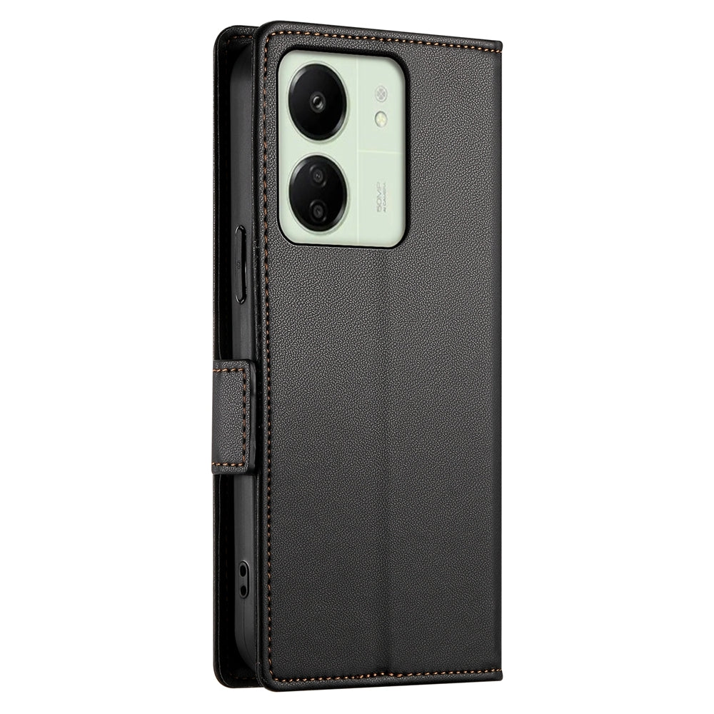 Xiaomi Redmi 13C 4G Magnetic Leather Wallet Case with Card Slots, Stand Function & Full Protection