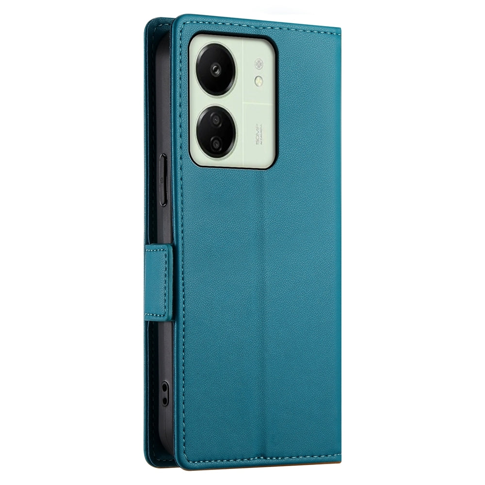 Xiaomi Redmi 13C 4G Magnetic Leather Wallet Case with Card Slots, Stand Function & Full Protection