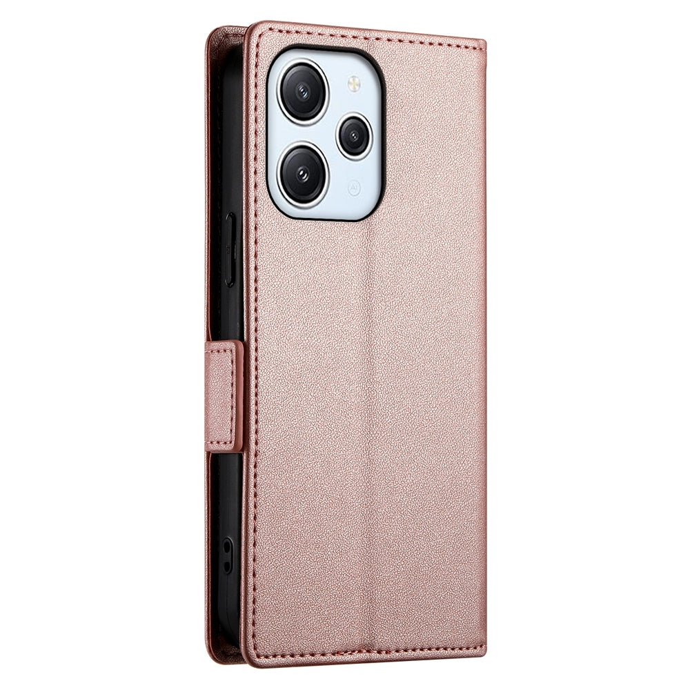 Xiaomi Redmi Note 12R Magnetic Leather Wallet Case with Card Slots, Stand Function & Full Protection