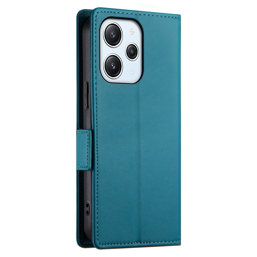 Xiaomi Redmi Note 12R Magnetic Leather Wallet Case with Card Slots, Stand Function & Full Protection