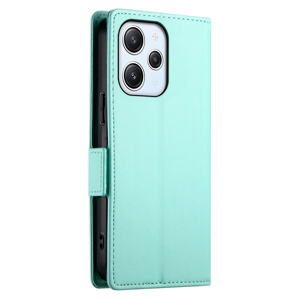 Xiaomi Redmi Note 12R Magnetic Leather Wallet Case with Card Slots, Stand Function & Full Protection