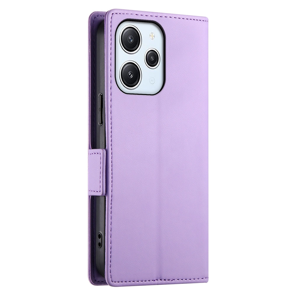 Xiaomi Redmi Note 12R Magnetic Leather Wallet Case with Card Slots, Stand Function & Full Protection