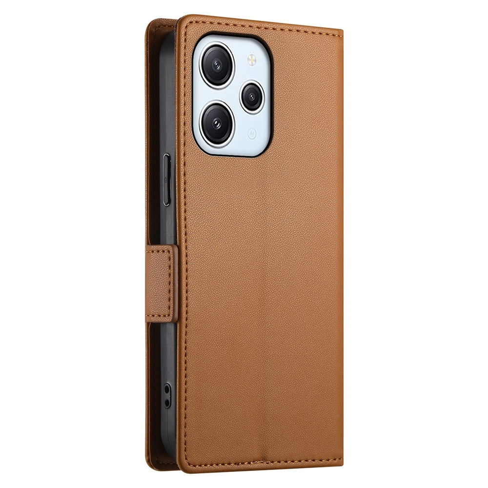 Xiaomi Redmi Note 12R Magnetic Leather Wallet Case with Card Slots, Stand Function & Full Protection