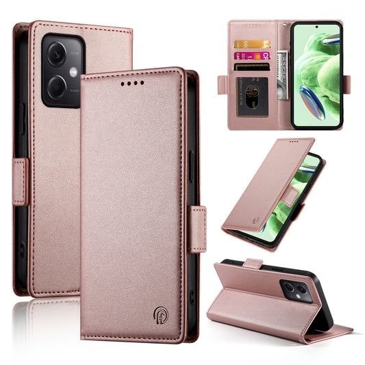 Xiaomi Redmi Note 12 Global India Magnetic Leather Wallet Case with Card Slots, Stand Function & Full Protection
