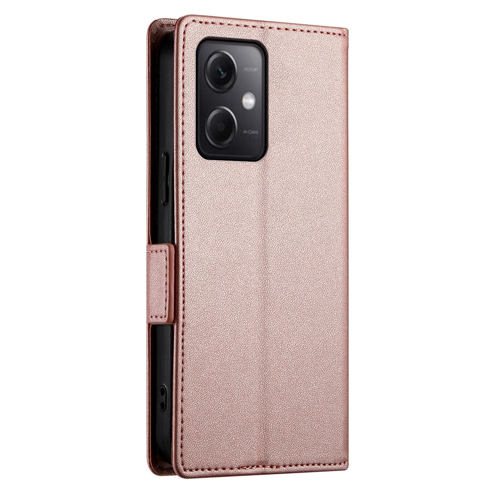 Xiaomi Redmi Note 12 Global India Magnetic Leather Wallet Case with Card Slots, Stand Function & Full Protection