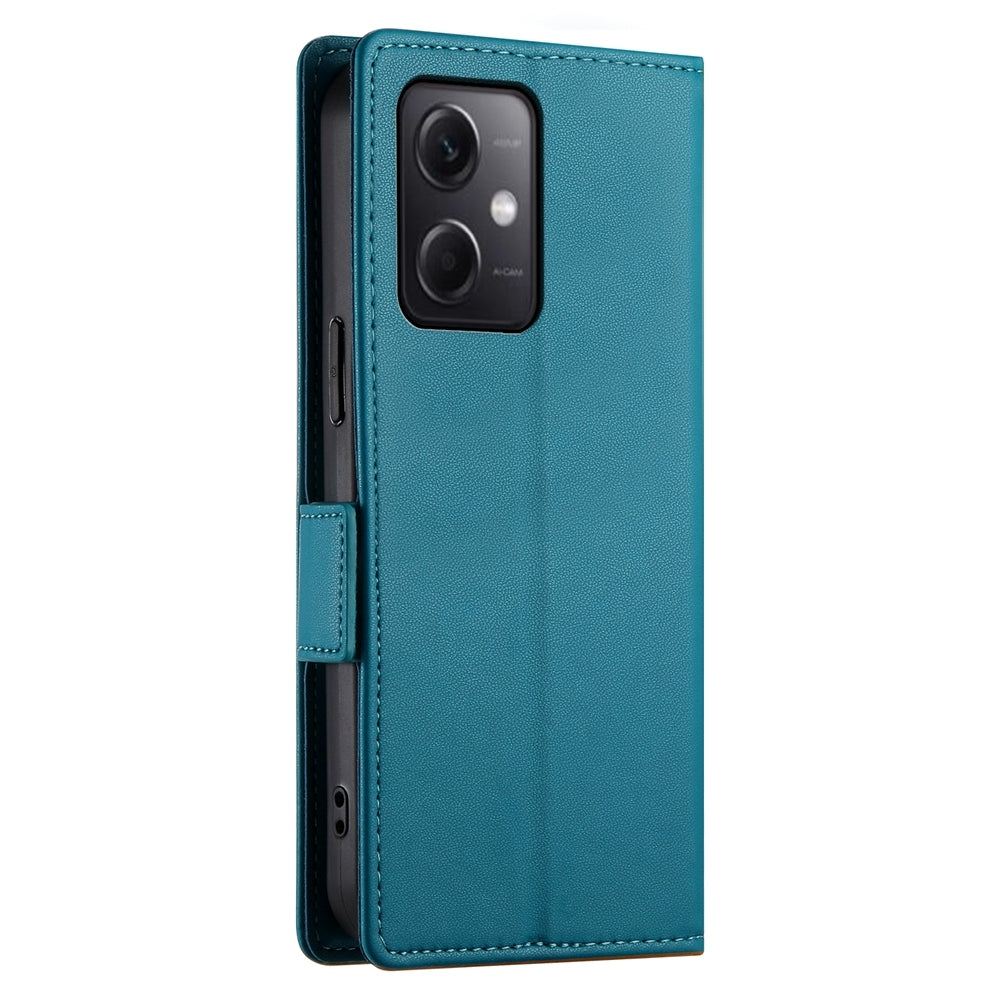 Xiaomi Redmi Note 12 Global India Magnetic Leather Wallet Case with Card Slots, Stand Function & Full Protection
