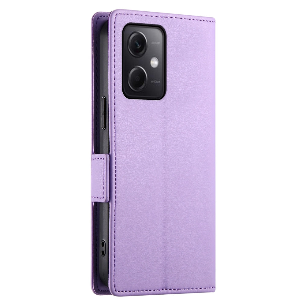 Xiaomi Redmi Note 12 Global India Magnetic Leather Wallet Case with Card Slots, Stand Function & Full Protection