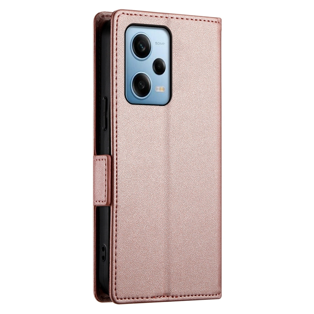 Xiaomi Redmi Note 12 Pro Speed Magnetic Leather Wallet Case with Card Slots, Stand Function & Full Protection
