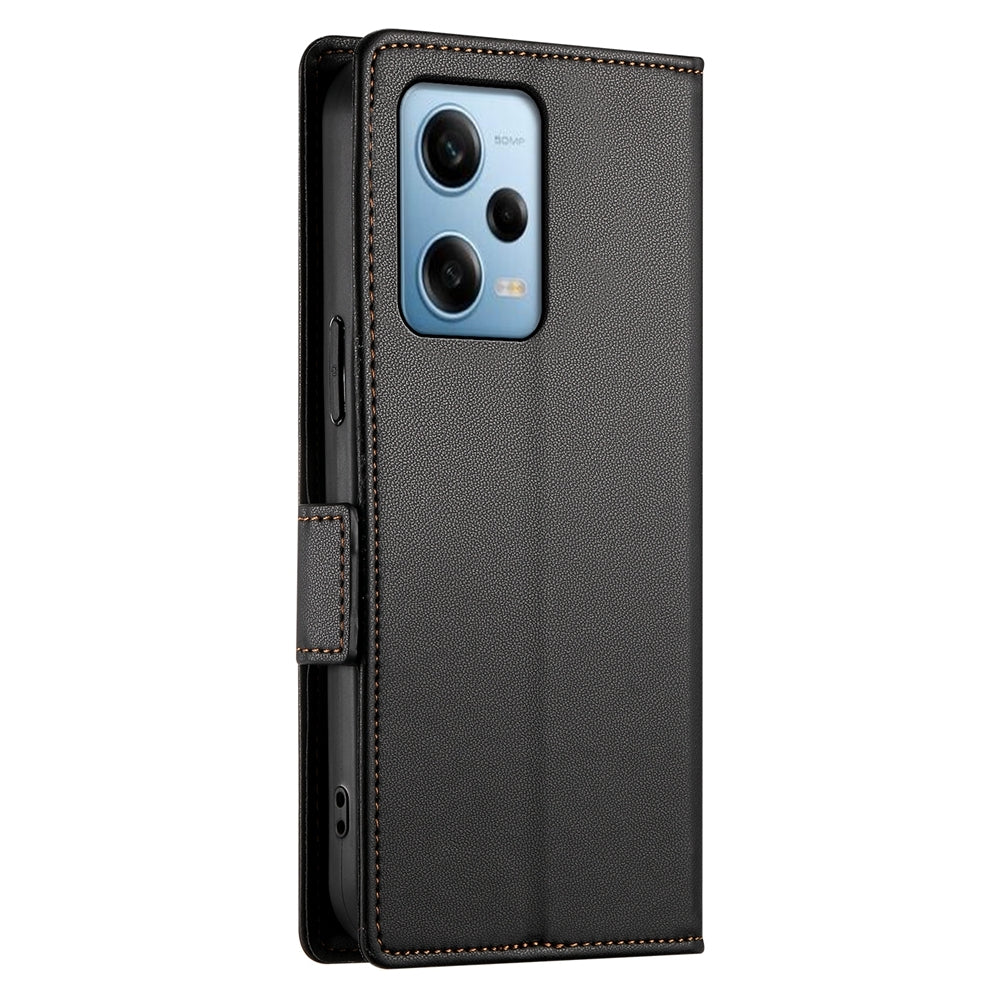 Xiaomi Redmi Note 12 Pro Speed Magnetic Leather Wallet Case with Card Slots, Stand Function & Full Protection