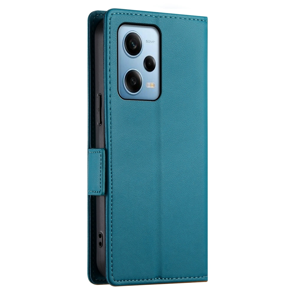 Xiaomi Redmi Note 12 Pro Speed Magnetic Leather Wallet Case with Card Slots, Stand Function & Full Protection