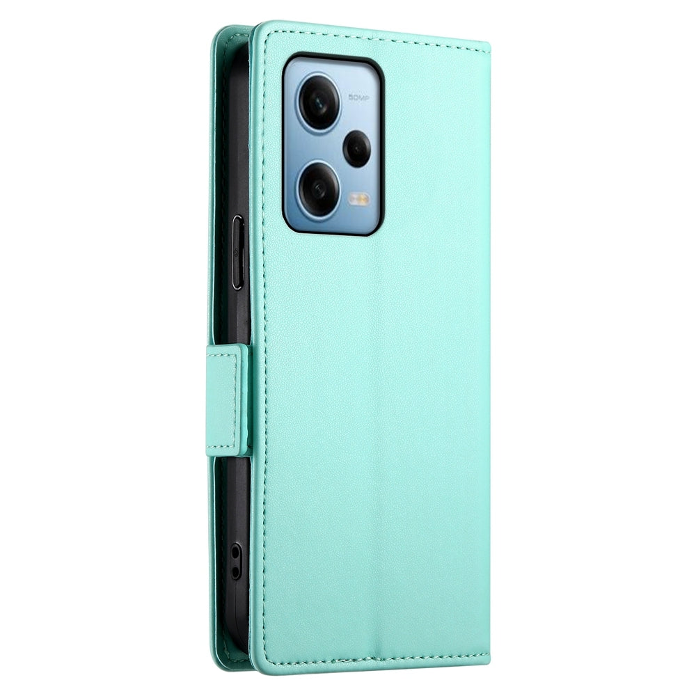 Xiaomi Redmi Note 12 Pro Speed Magnetic Leather Wallet Case with Card Slots, Stand Function & Full Protection
