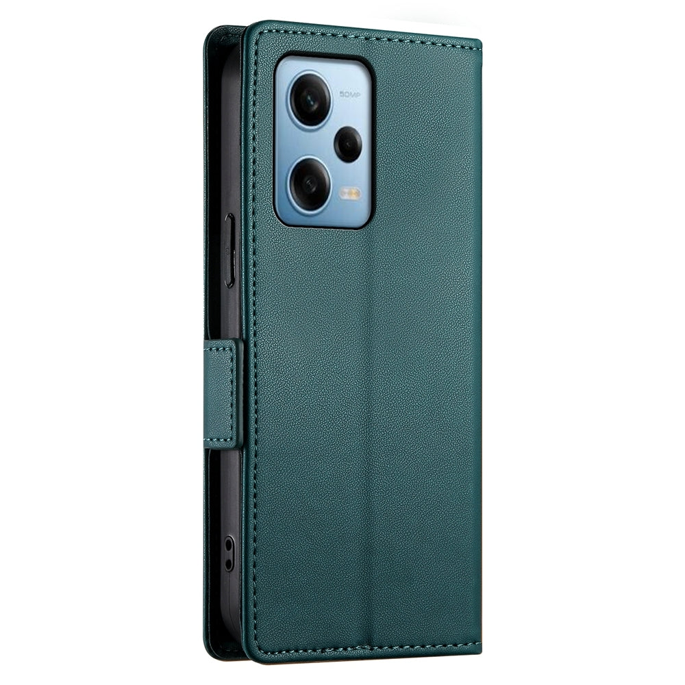 Xiaomi Redmi Note 12 Pro Speed Magnetic Leather Wallet Case with Card Slots, Stand Function & Full Protection
