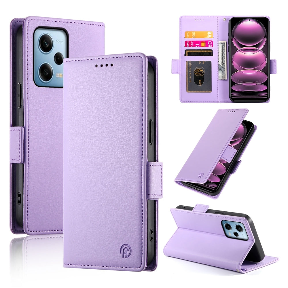 Xiaomi Redmi Note 12 Pro Speed Magnetic Leather Wallet Case with Card Slots, Stand Function & Full Protection
