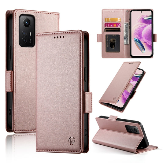 Xiaomi Redmi Note 12S 4G Magnetic Leather Wallet Case with Card Slots, Stand Function & Full Protection