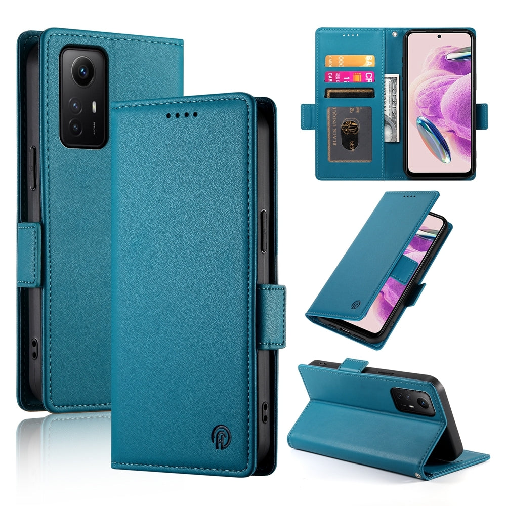 Xiaomi Redmi Note 12S 4G Magnetic Leather Wallet Case with Card Slots, Stand Function & Full Protection