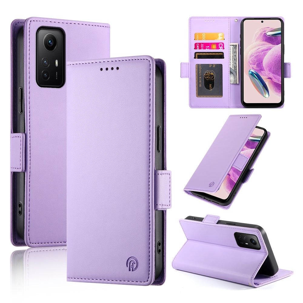 Xiaomi Redmi Note 12S 4G Magnetic Leather Wallet Case with Card Slots, Stand Function & Full Protection