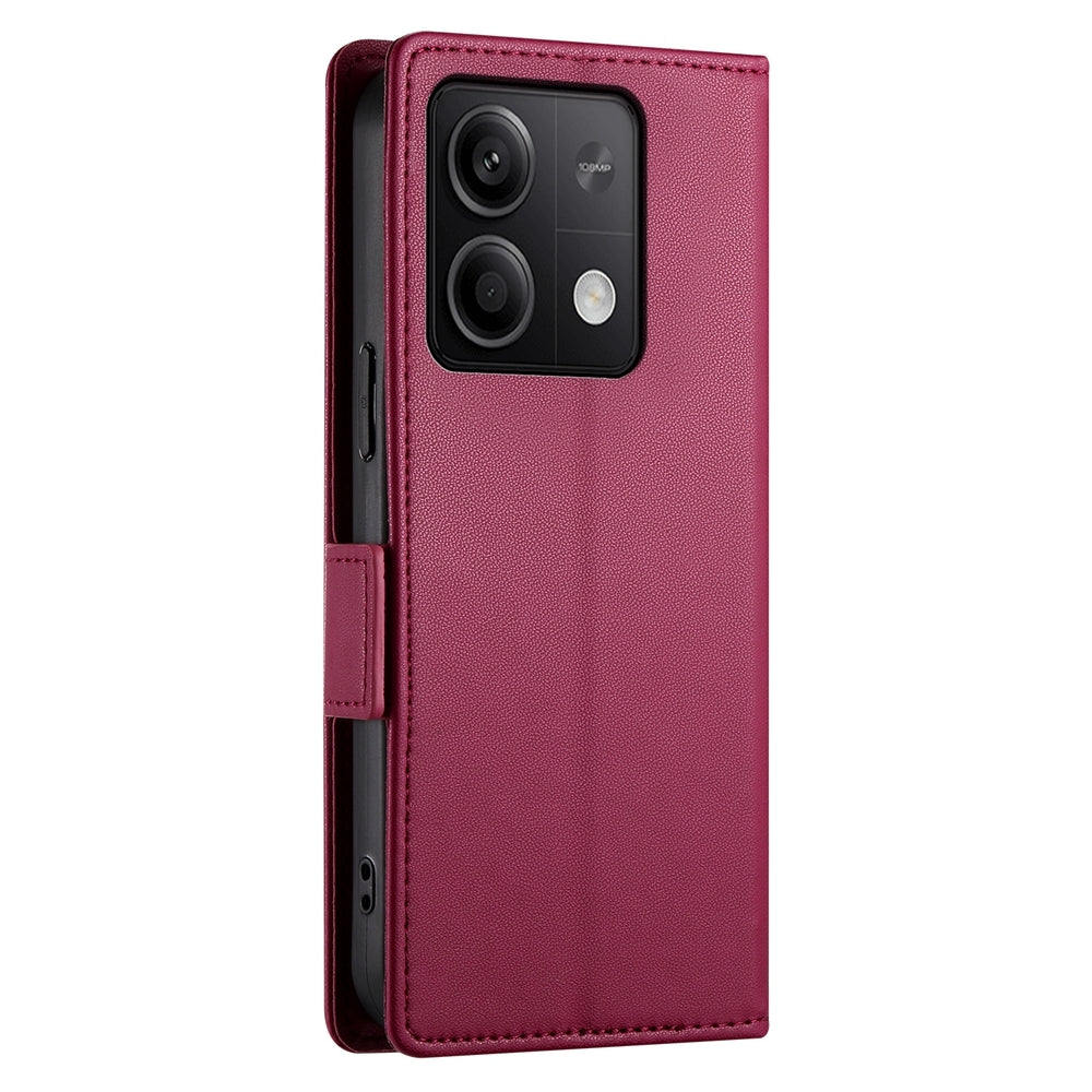 Xiaomi Redmi Note 13 5G Magnetic Leather Wallet Case with Card Slots, Stand Function & Full Protection