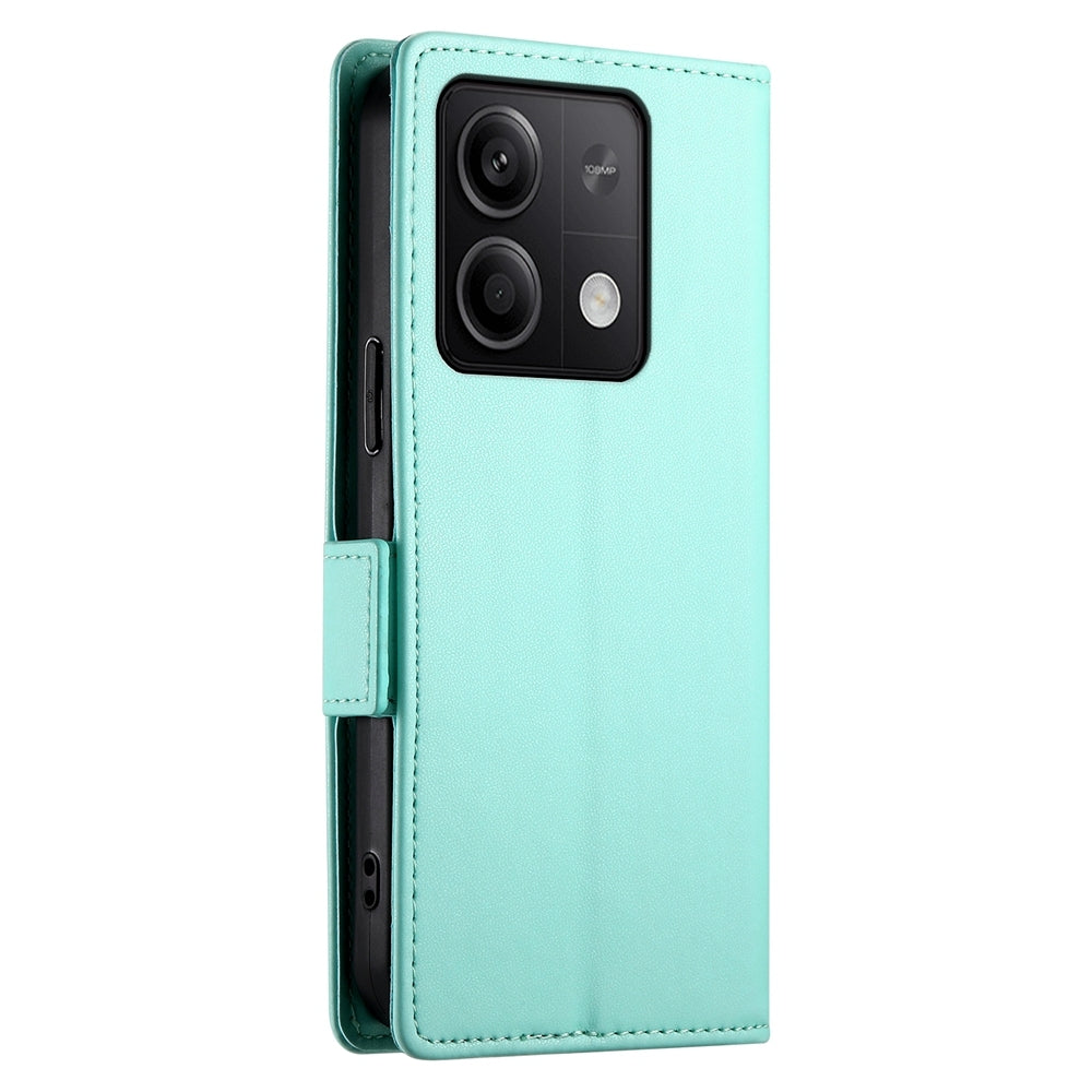Xiaomi Redmi Note 13 5G Magnetic Leather Wallet Case with Card Slots, Stand Function & Full Protection