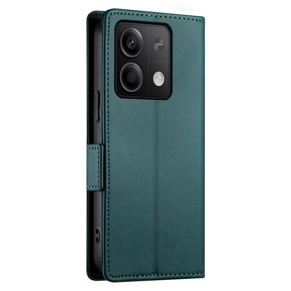 Xiaomi Redmi Note 13 5G Magnetic Leather Wallet Case with Card Slots, Stand Function & Full Protection