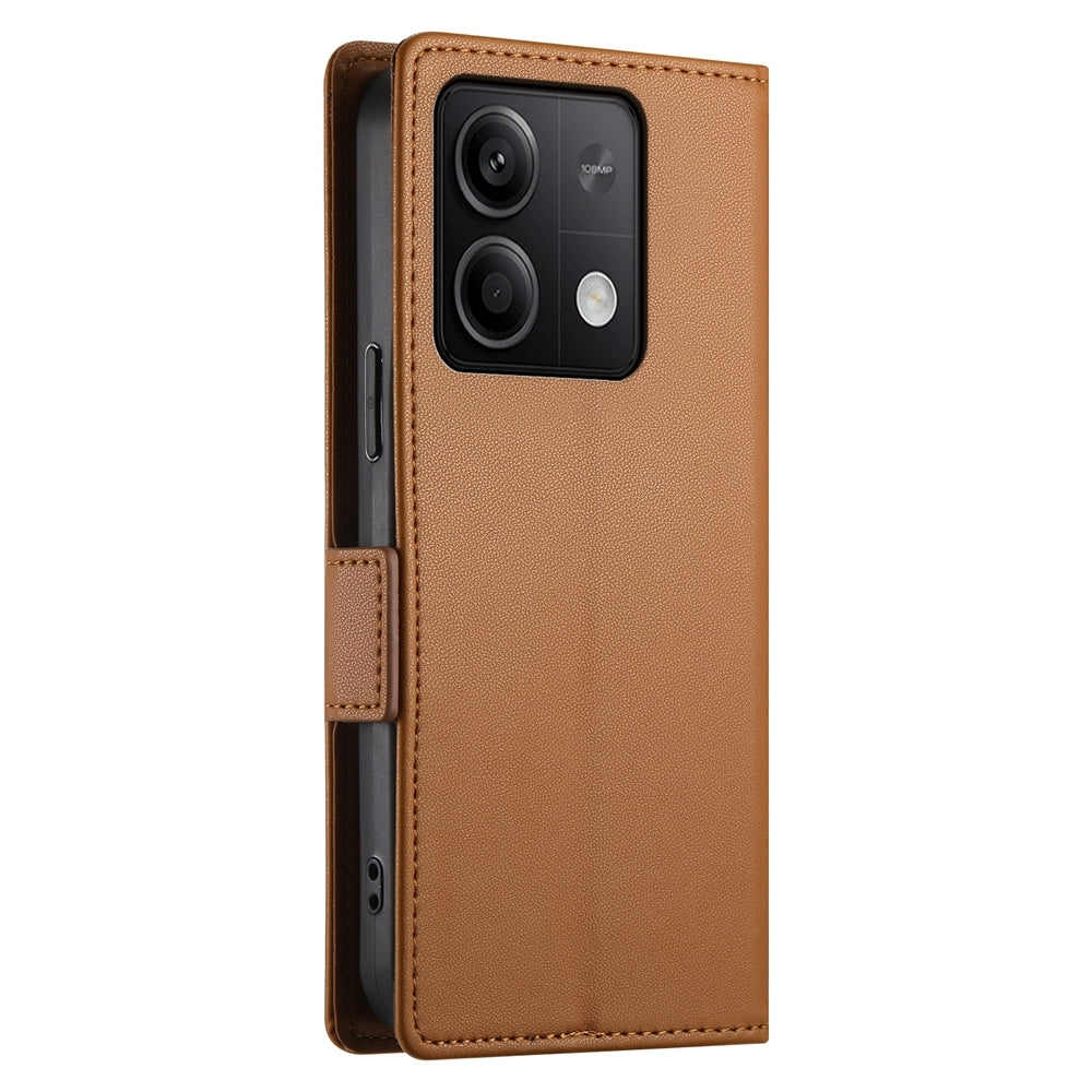 Xiaomi Redmi Note 13 5G Magnetic Leather Wallet Case with Card Slots, Stand Function & Full Protection