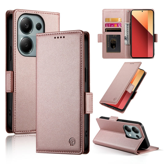 Xiaomi Redmi Note 13 Pro 4G Magnetic Leather Wallet Case with Card Slots, Stand Function & Full Protection