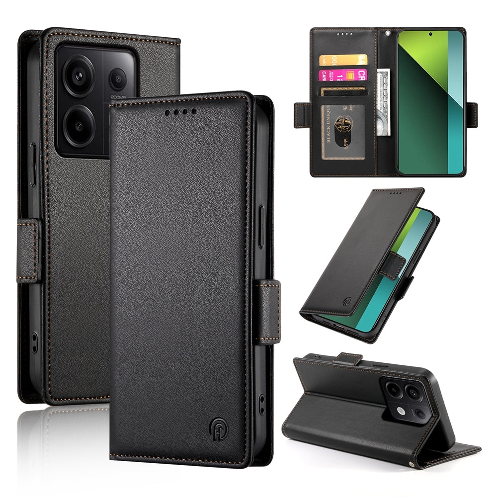 Xiaomi Redmi Note 13 Pro 5G Magnetic Leather Wallet Case with Card Slots, Stand Function & Full Protection