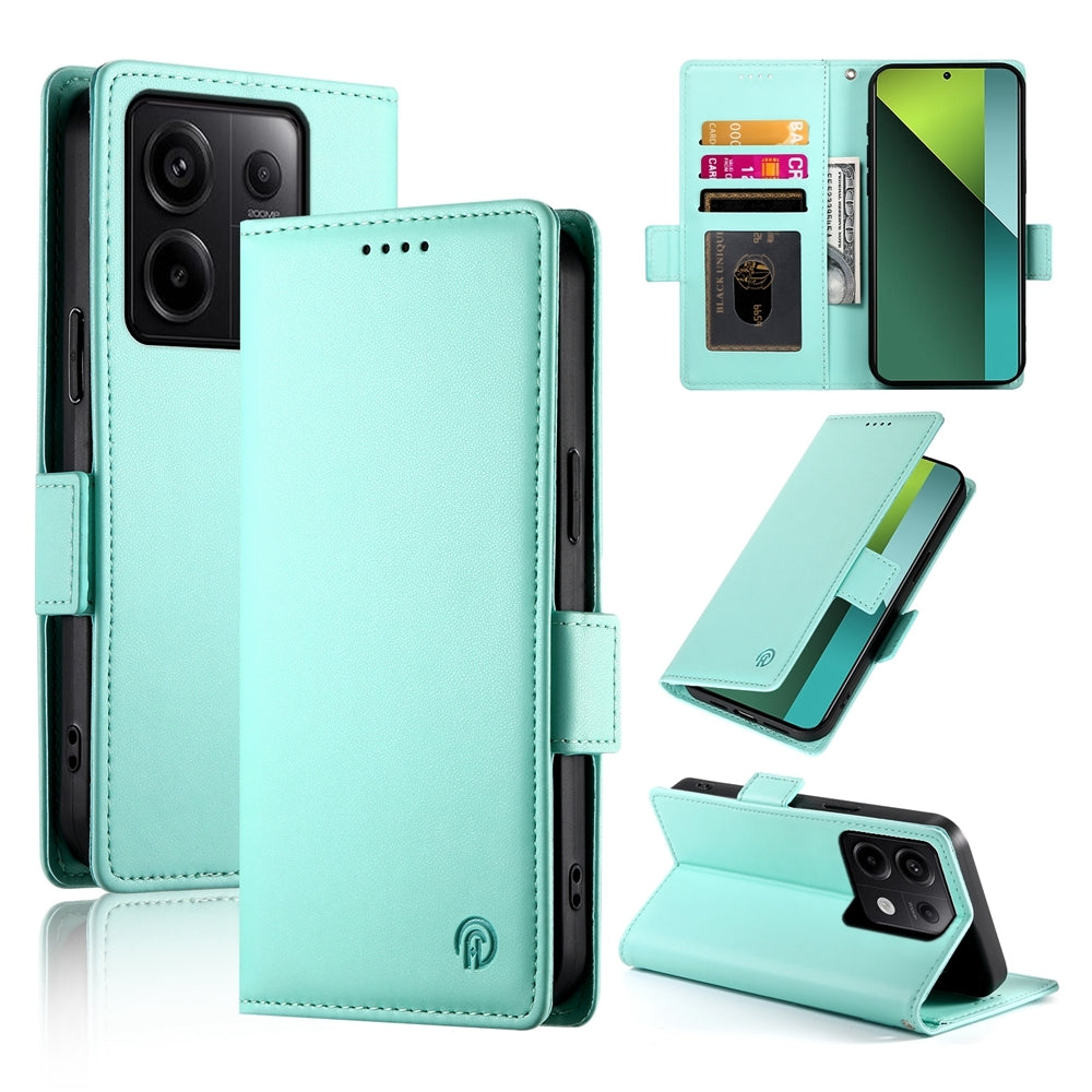 Xiaomi Redmi Note 13 Pro 5G Magnetic Leather Wallet Case with Card Slots, Stand Function & Full Protection