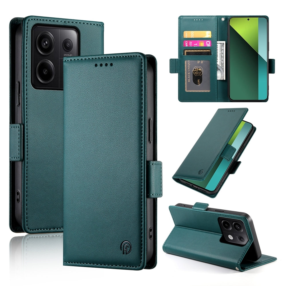Xiaomi Redmi Note 13 Pro 5G Magnetic Leather Wallet Case with Card Slots, Stand Function & Full Protection