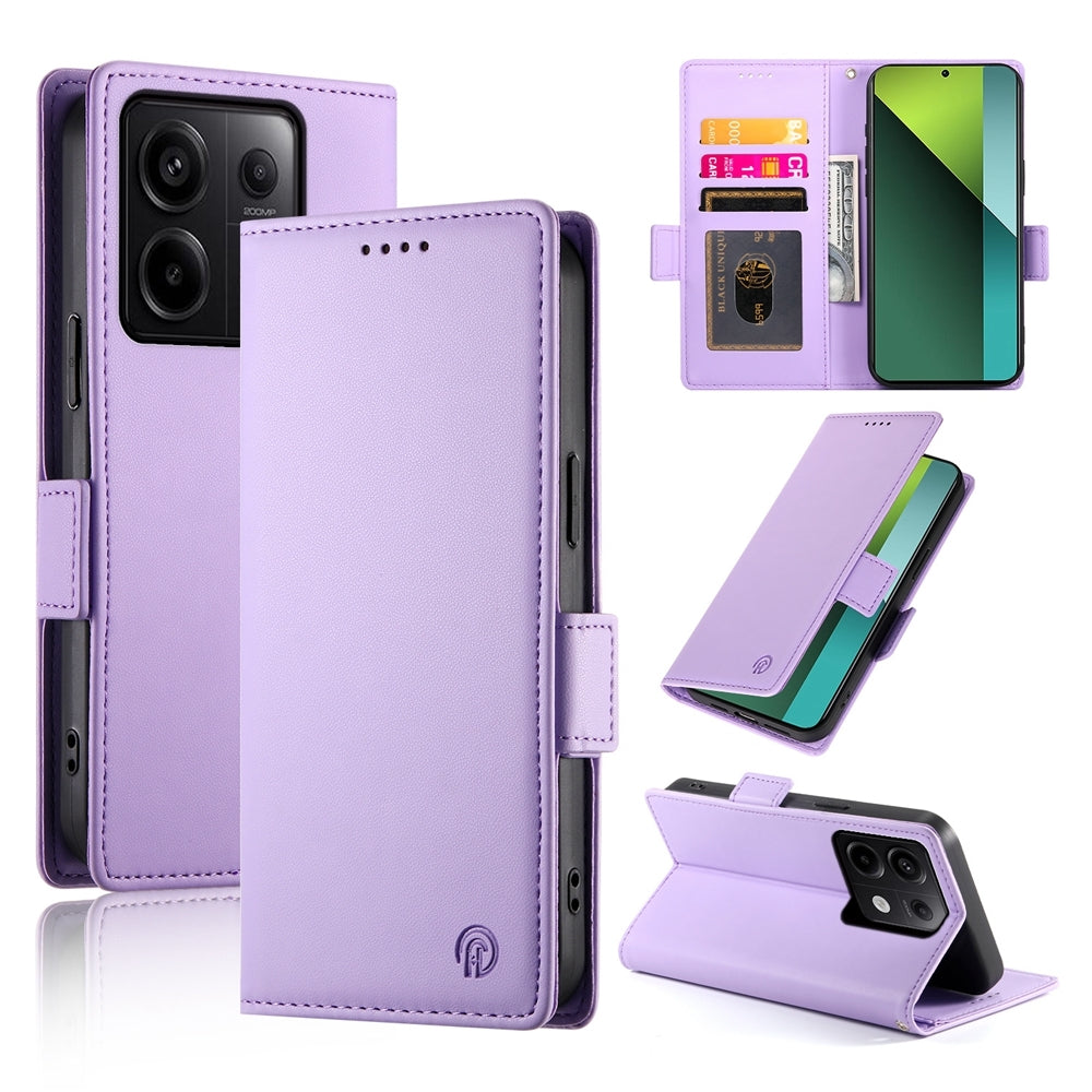 Xiaomi Redmi Note 13 Pro 5G Magnetic Leather Wallet Case with Card Slots, Stand Function & Full Protection