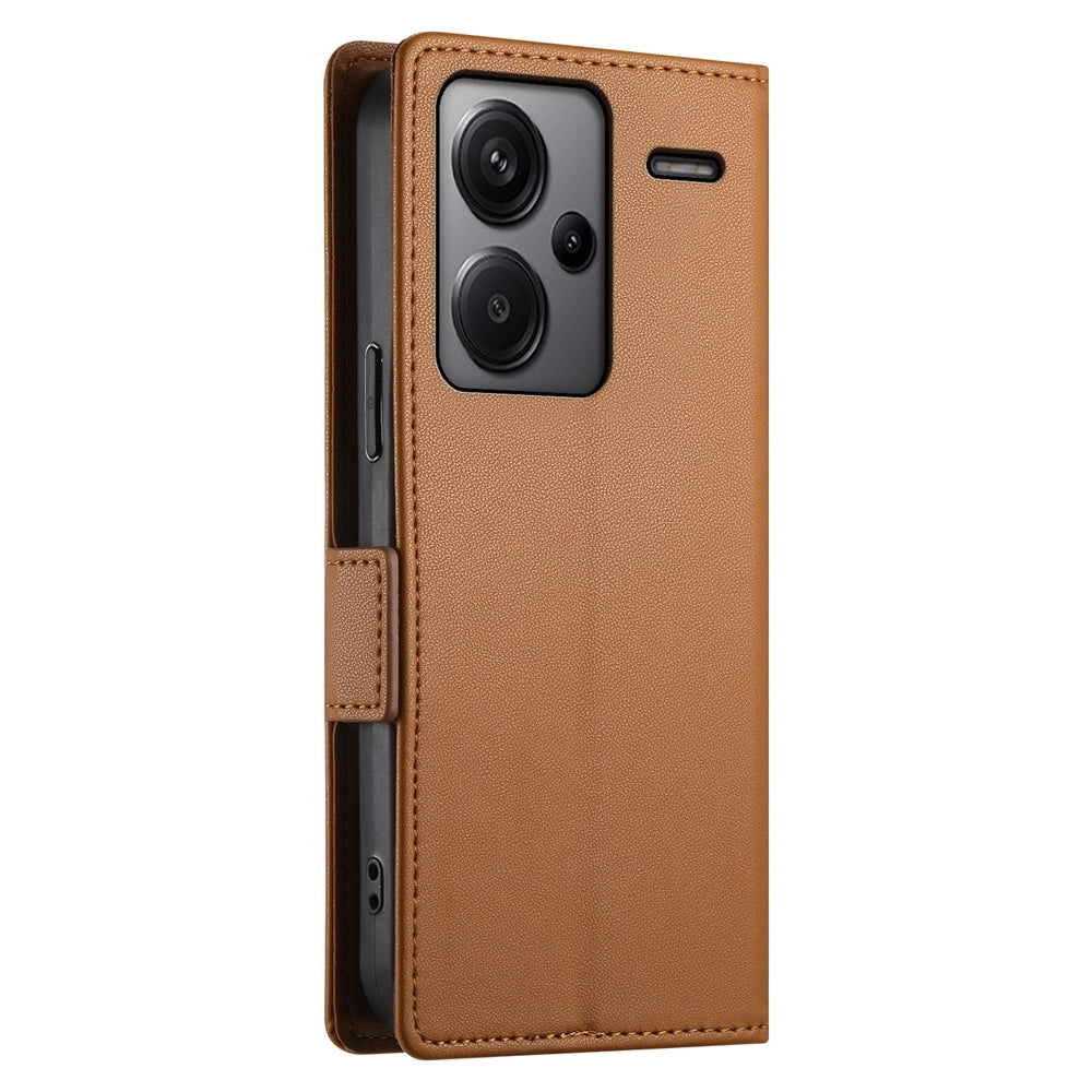 Xiaomi Redmi Note 13 Pro+ Magnetic Leather Wallet Case with Card Slots, Stand Function & Full Protection