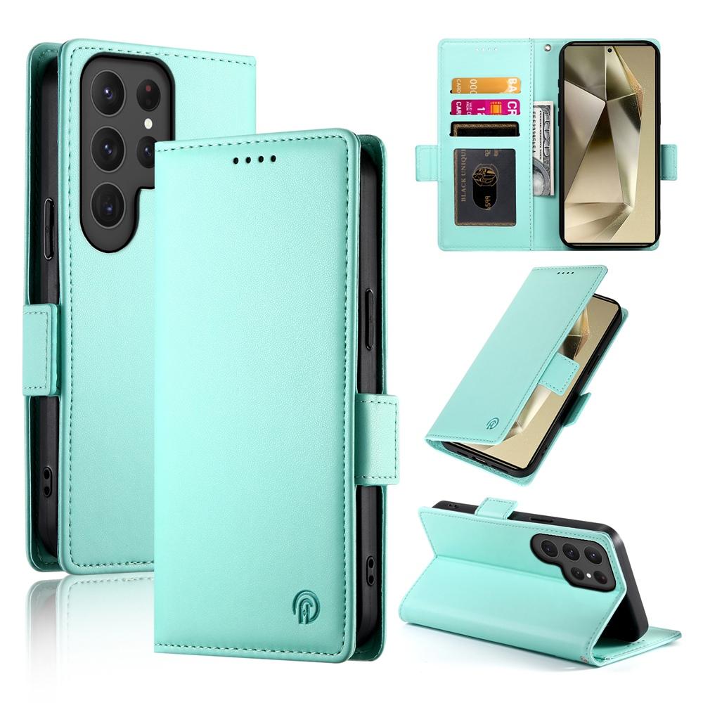 Samsung Galaxy S25 Ultra 5G Magnetic Leather Wallet Case with Card Slots, Stand Function & Full Protection