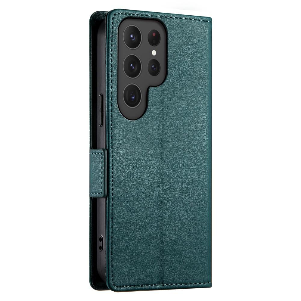 Samsung Galaxy S25 Ultra 5G Magnetic Leather Wallet Case with Card Slots, Stand Function & Full Protection