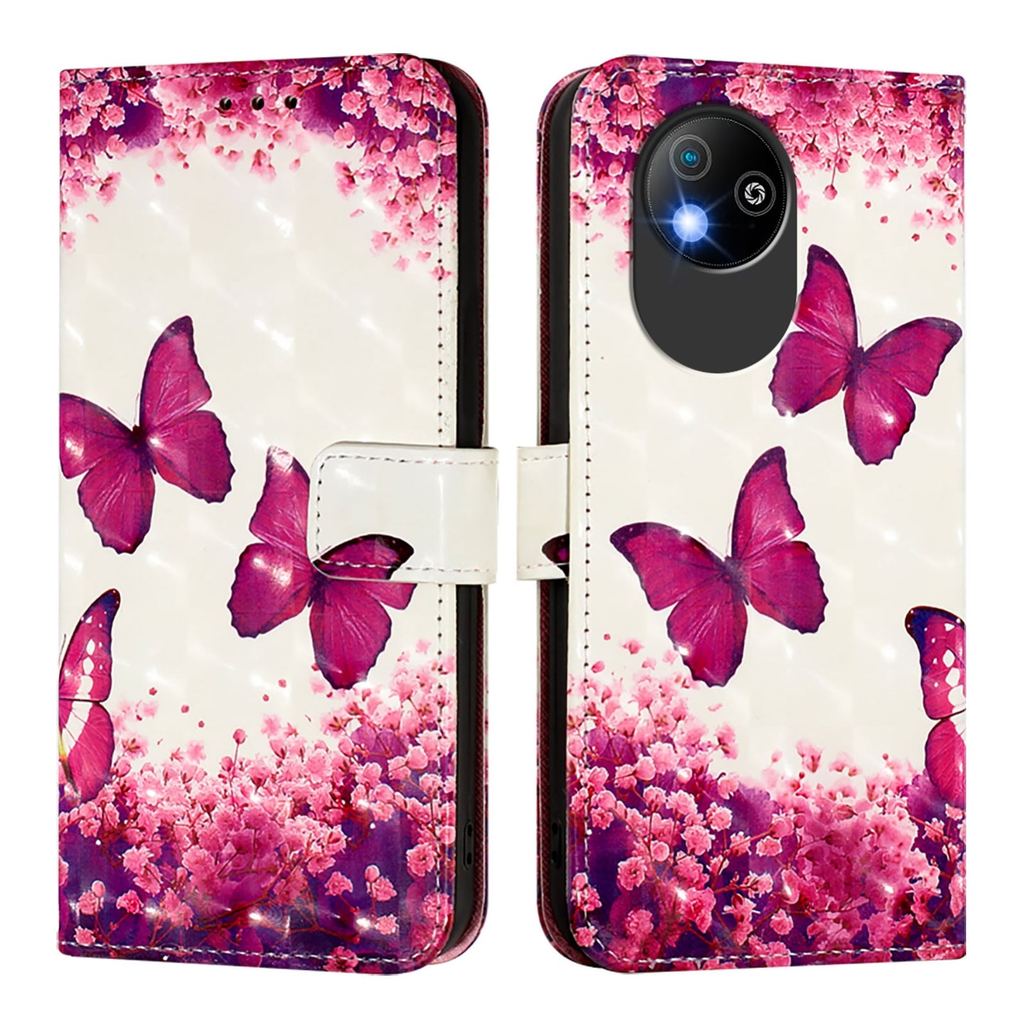 For ZTE Blade A35 Lite Leather Flip Phone Case with 3D Painted Design, Card Holder, Wallet & Stand Function - Durable Protection & Easy Access