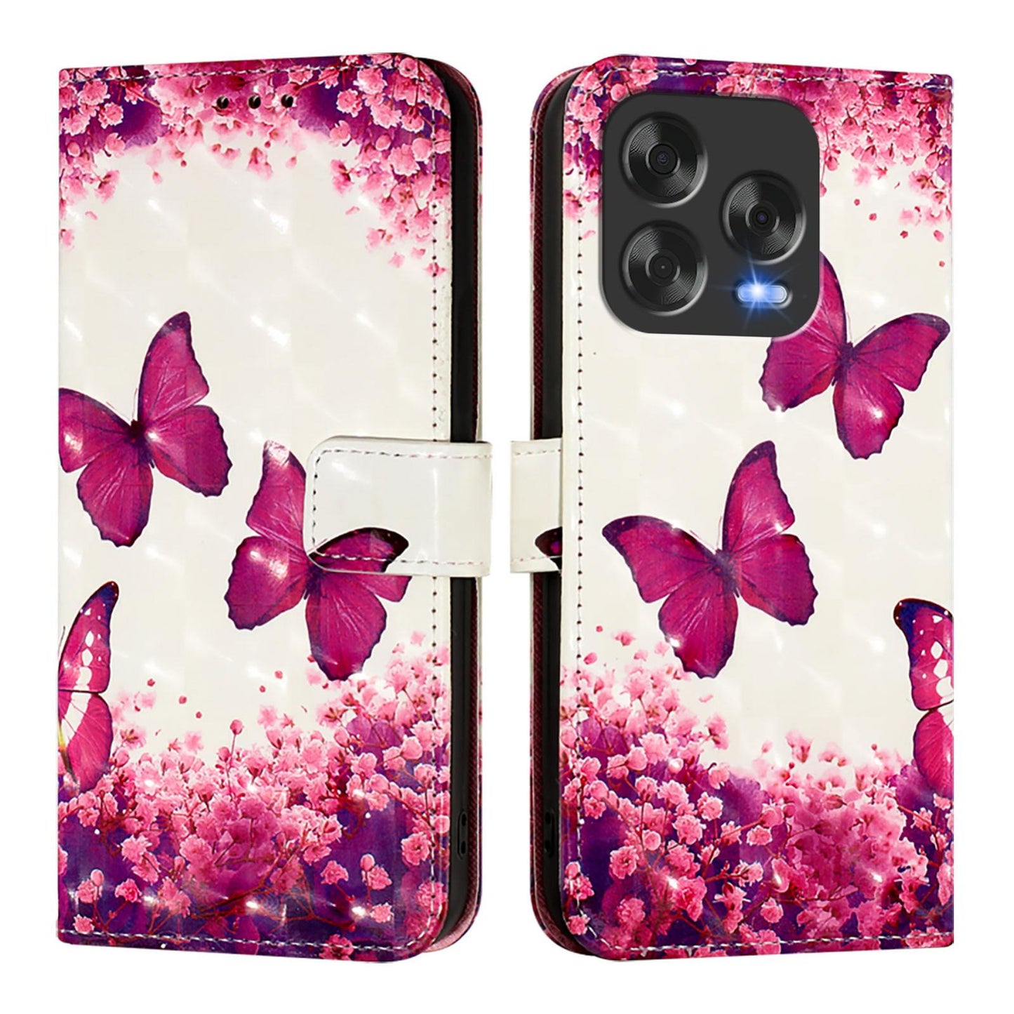 ZTE Blade V70 Design Leather Flip Phone Case with 3D Painted Design, Card Holder, Wallet & Stand Function - Durable Protection & Easy Access