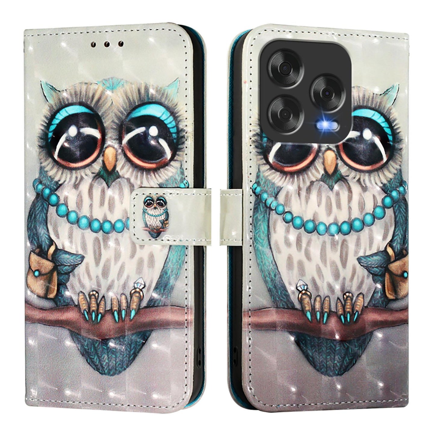 ZTE Blade V70 Design Leather Flip Phone Case with 3D Painted Design, Card Holder, Wallet & Stand Function - Durable Protection & Easy Access