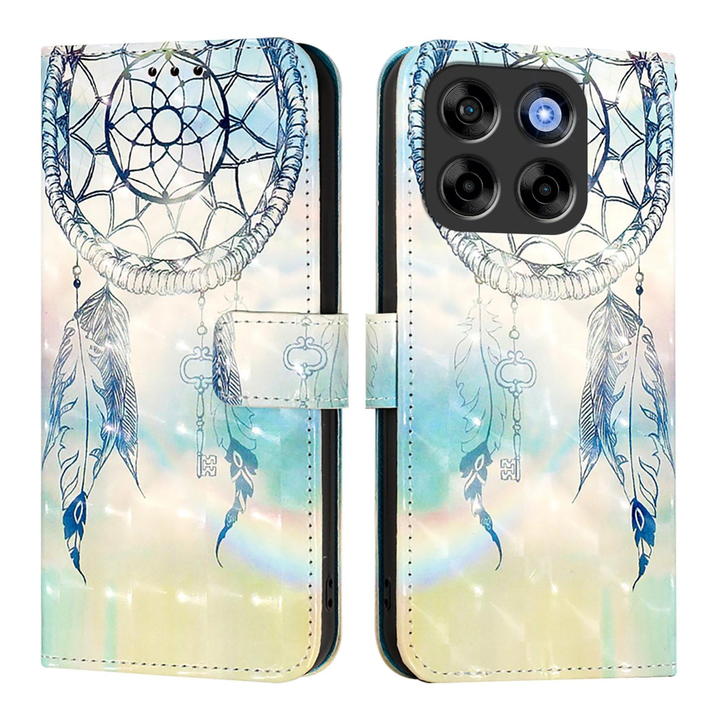 ZTE Nubia V70 Design Leather Flip Phone Case with 3D Painted Design, Card Holder, Wallet & Stand Function - Durable Protection & Easy Access