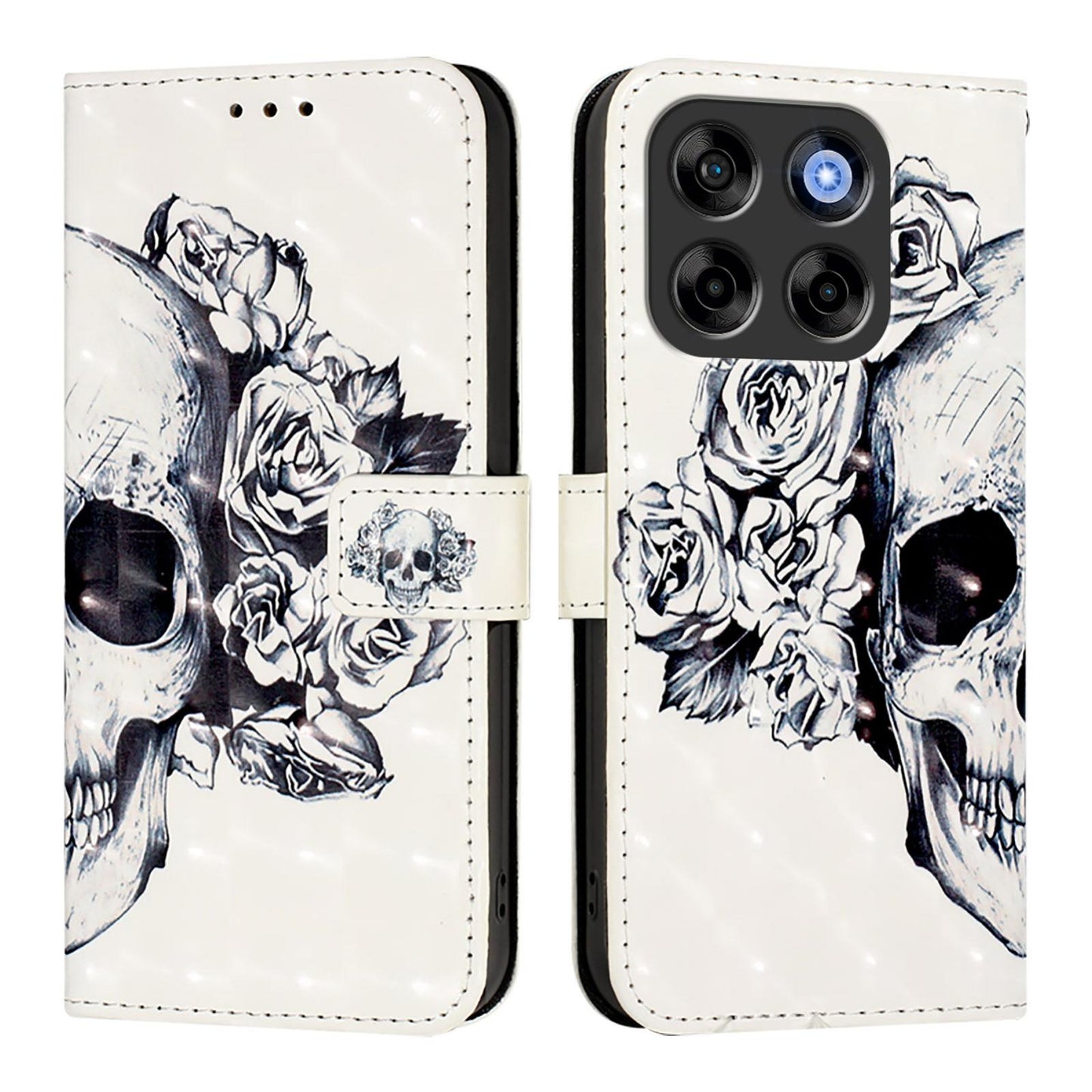 ZTE Nubia V70 Design Leather Flip Phone Case with 3D Painted Design, Card Holder, Wallet & Stand Function - Durable Protection & Easy Access