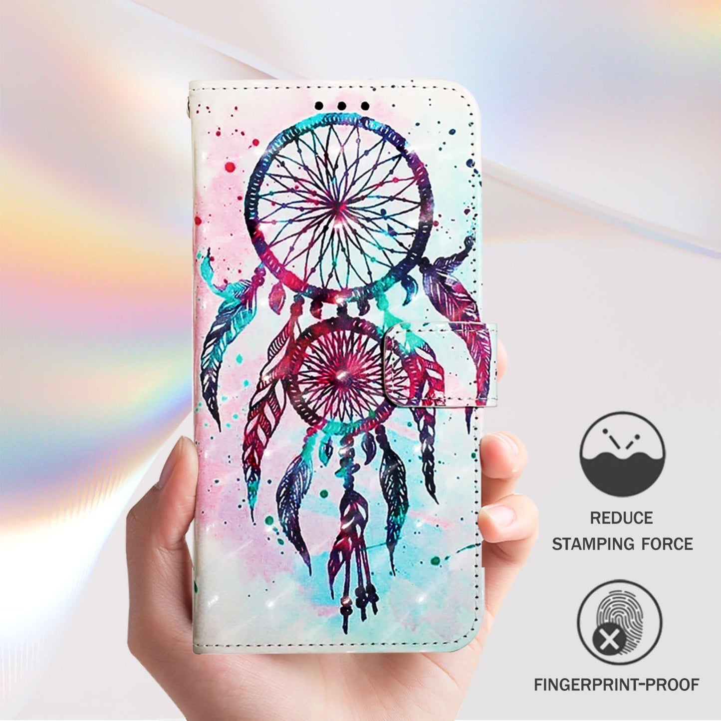 ZTE Nubia Z60 Ultra Leather Flip Phone Case with 3D Painted Design, Card Holder, Wallet & Stand Function - Durable Protection & Easy Access