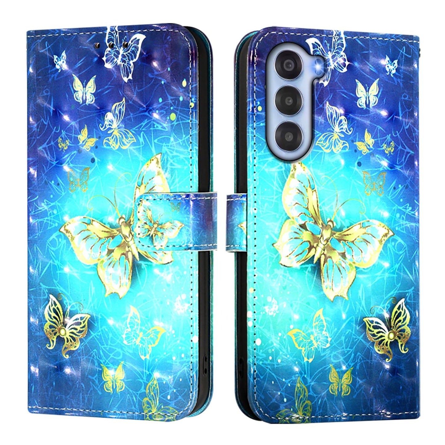 ZTE nubia S 5G A403ZT Leather Flip Phone Case with 3D Painted Design, Card Holder, Wallet & Stand Function - Durable Protection & Easy Access