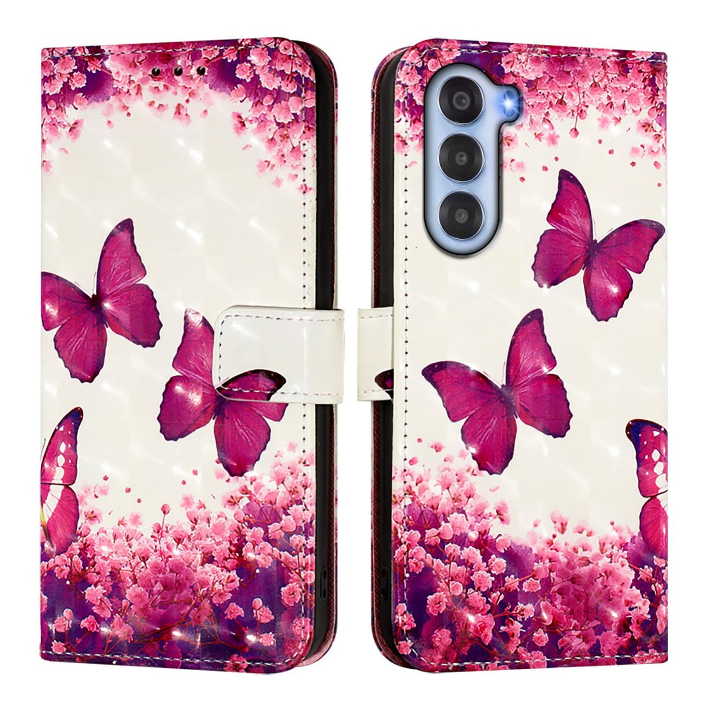 ZTE nubia S 5G A403ZT Leather Flip Phone Case with 3D Painted Design, Card Holder, Wallet & Stand Function - Durable Protection & Easy Access
