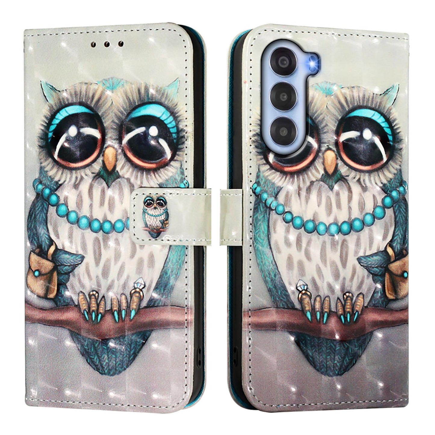 ZTE nubia S 5G A403ZT Leather Flip Phone Case with 3D Painted Design, Card Holder, Wallet & Stand Function - Durable Protection & Easy Access
