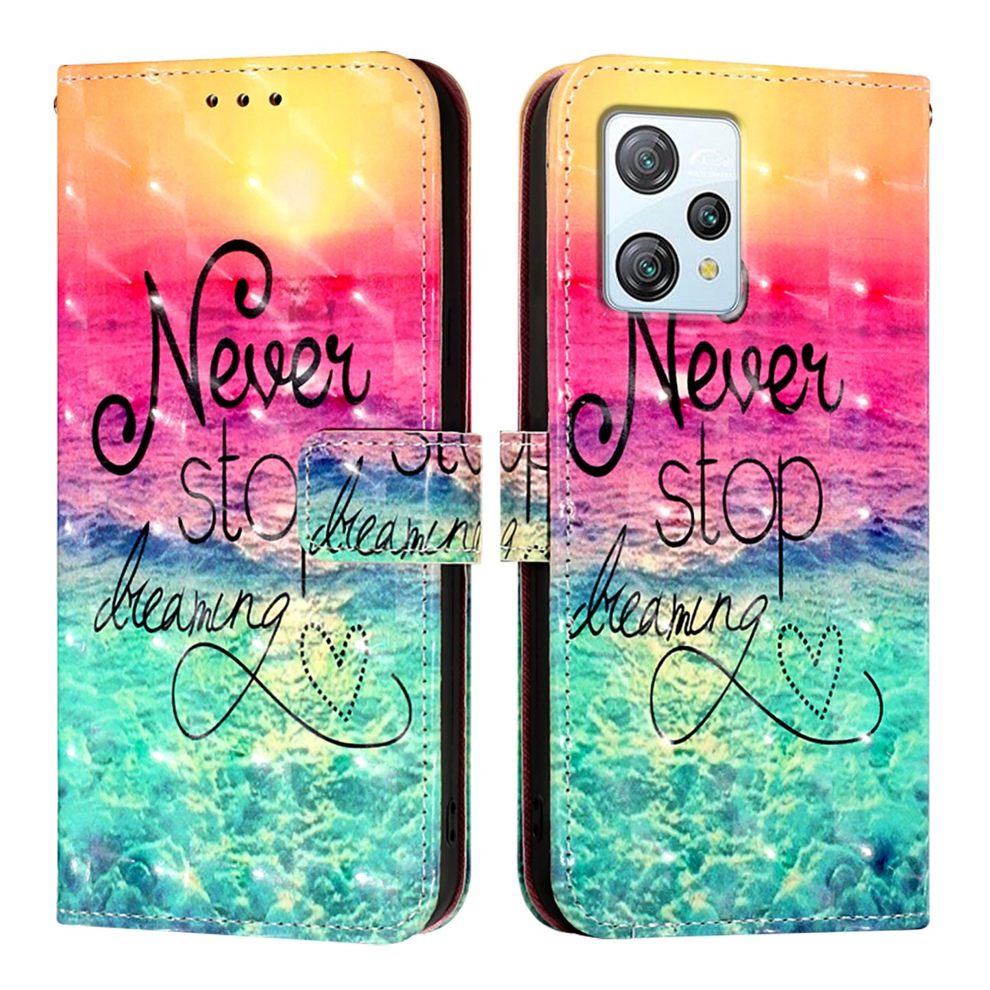 Blackview A53 Leather Flip Phone Case with 3D Painted Design, Card Holder, Wallet & Stand Function - Durable Protection & Easy Access
