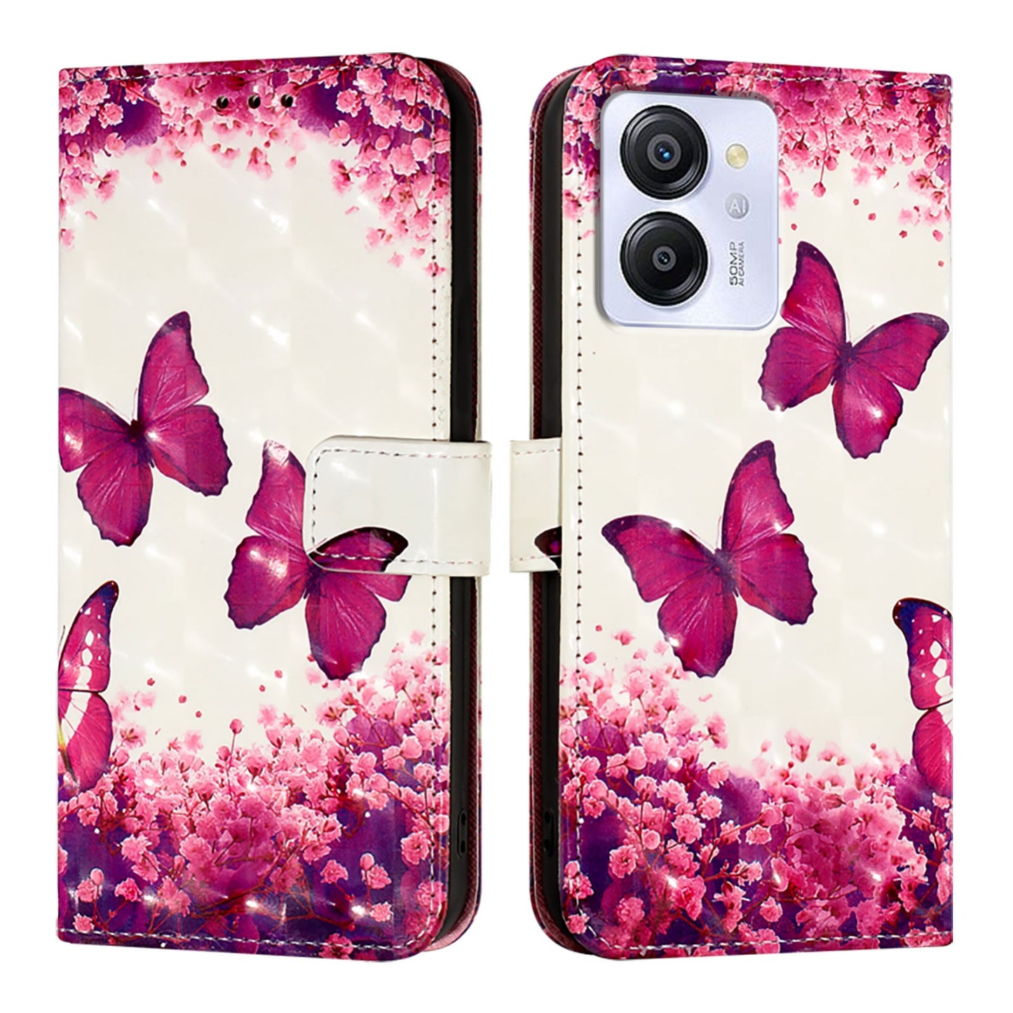 For Blackview Color 8 Leather Flip Phone Case with 3D Painted Design, Card Holder, Wallet & Stand Function - Durable Protection & Easy Access