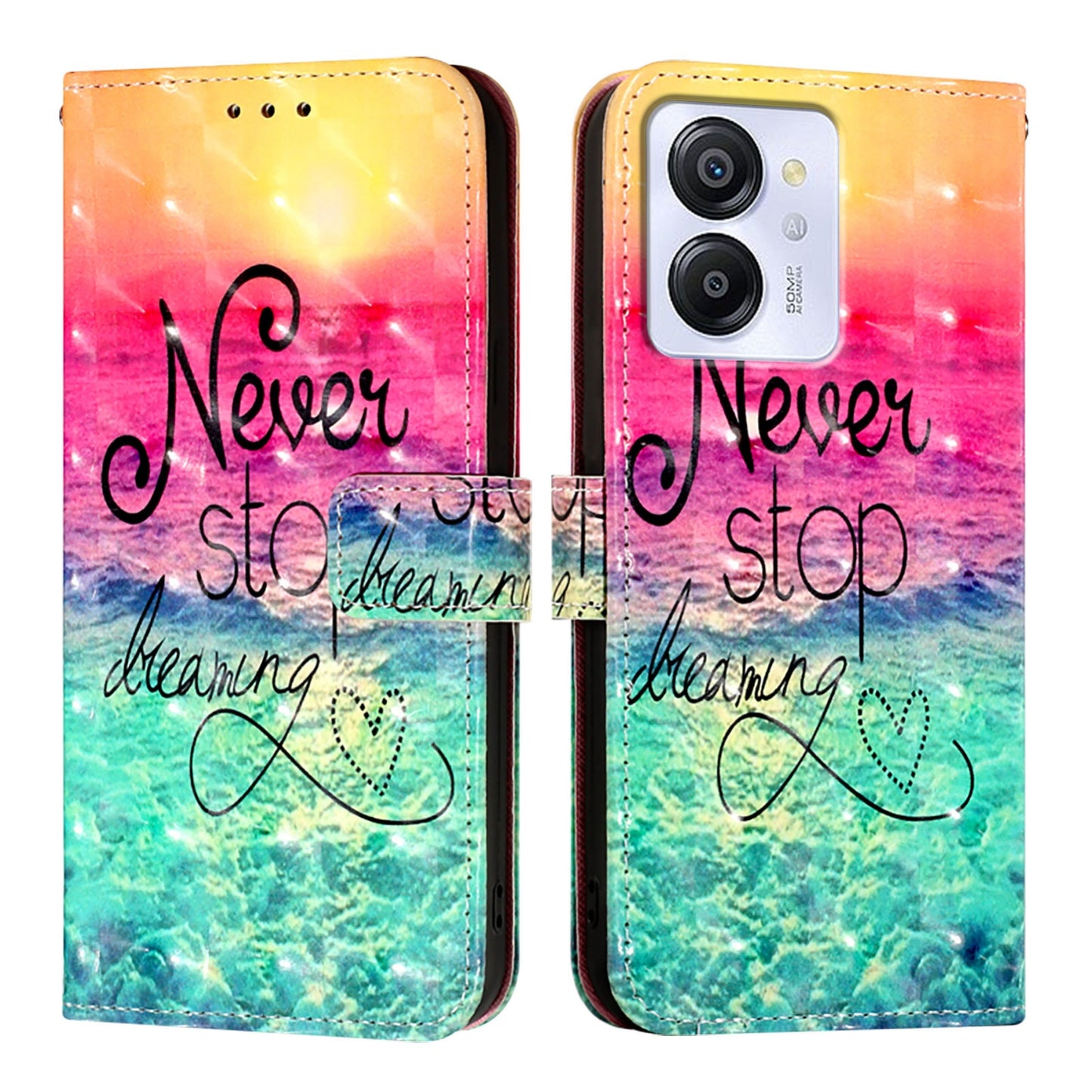 For Blackview Color 8 Leather Flip Phone Case with 3D Painted Design, Card Holder, Wallet & Stand Function - Durable Protection & Easy Access
