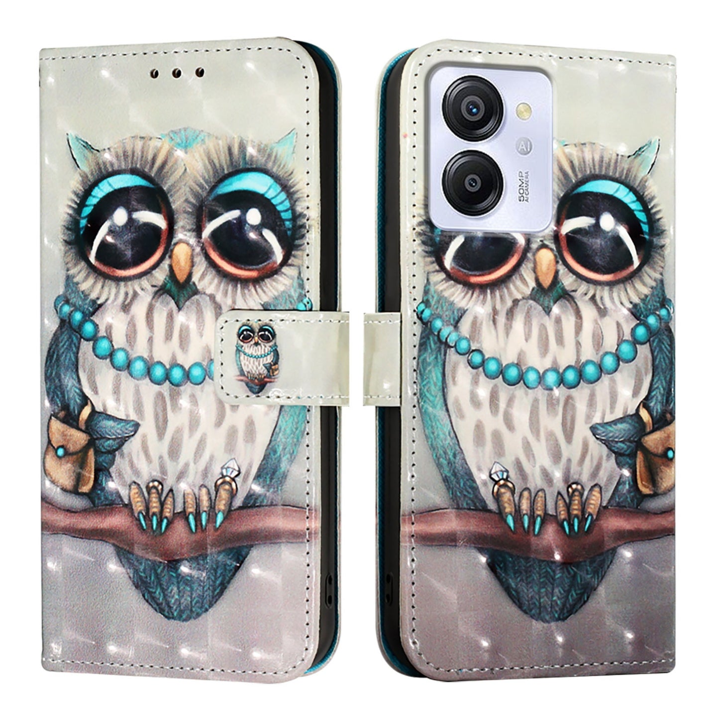 For Blackview Color 8 Leather Flip Phone Case with 3D Painted Design, Card Holder, Wallet & Stand Function - Durable Protection & Easy Access
