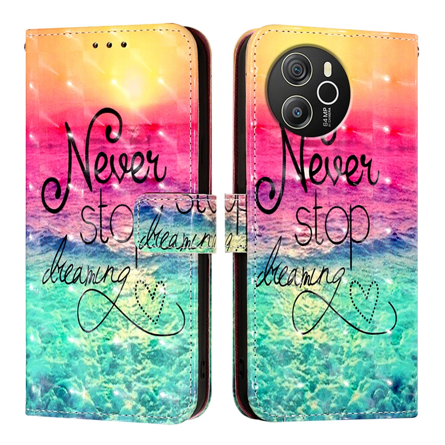 For Blackview Shark 8 Leather Flip Phone Case with 3D Painted Design, Card Holder, Wallet & Stand Function - Durable Protection & Easy Access