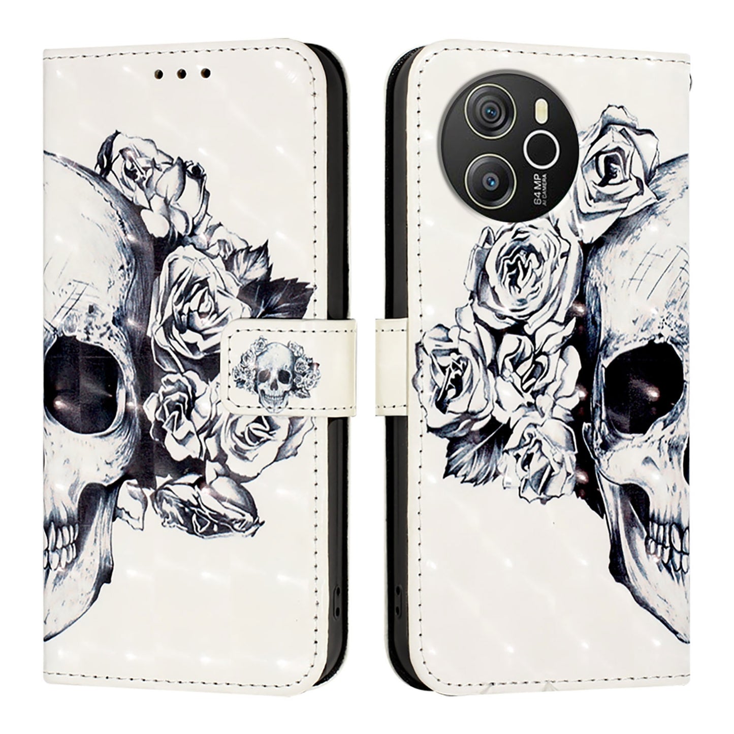 For Blackview Shark 8 Leather Flip Phone Case with 3D Painted Design, Card Holder, Wallet & Stand Function - Durable Protection & Easy Access